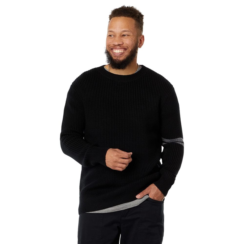 LABEL Go-to Sweater Black/Light Grey MD